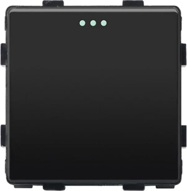 Вимикач універсальний 1-клавішний WALLPAD чорний, без рамки